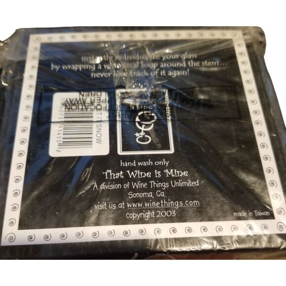 That Wine is Mine Wine Charms Pineapple Pasion 6-Piece Markers Charms Tags Glass - Picture 3 of 5